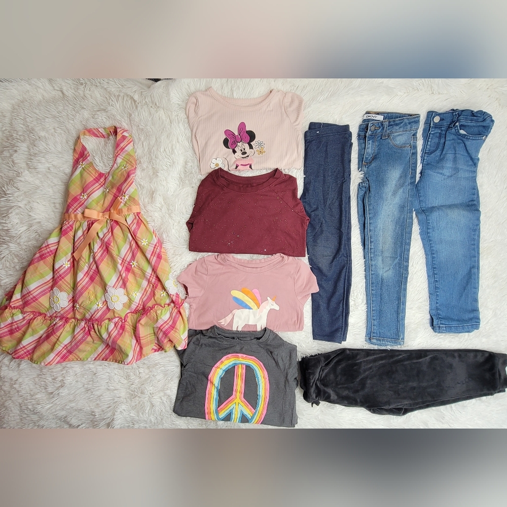 Colorful Toddler Girls Clothing Set Size 4t